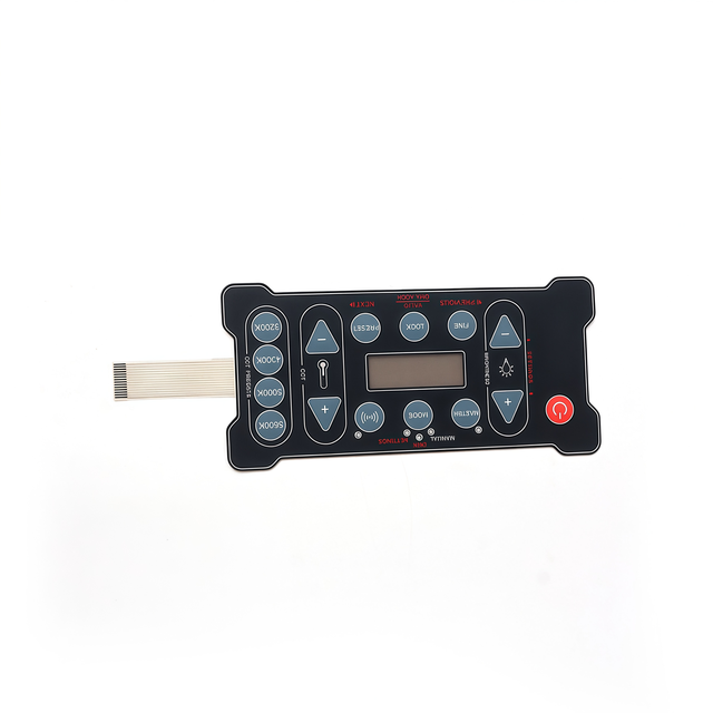 Custom Screen Printed LED Button Panel Waterproof Machine Surface Mounted Touch Screen Membrane Switch