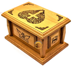 Urne en bois de vente chaude, urnes professionnelles en bois pour les cendres humaines adultes, urnes funéraires parfaites pour les maisons funéraires par AYAANS - Product Image 1