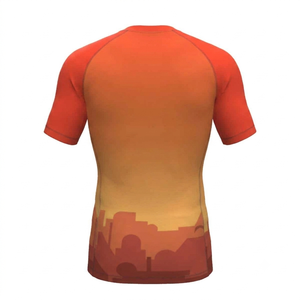 เสื้อแรชการ์ดคุณภาพสูง แขนครึ่งตัว ผ้าโพลีเอสเตอร์ สำหรับออกกำลังกาย ป้องกันรังสียูวี ระบายอากาศได้ดี แห้งเร็ว ป้องกันแสงแดด - Product Image 2