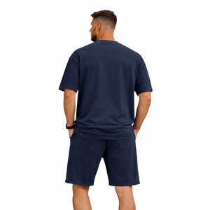 Conjunto de Camiseta y Pantalones Cortos de Verano para Hombre, Ropa Deportiva Informal, Estampado Victory Love, Algodón, Dos Piezas, Ropa de Gimnasio, Chándal Urbano - Product Image 3
