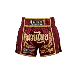 Équipement de combat Muay Thai de qualité supérieure, vente en gros, nouvelle arrivée, shorts de combat Muay Thai, shorts d'entraînement personnalisés brodés - Product Image 2