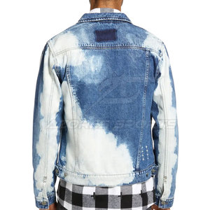 Trendy Long Sleeve <b>Men</b> Winter Jeans <b>Jacket</b> Stylish Casual Breathable Eco-Friendly 100% Cotton Lightweight Comfortable Everyday - Product Image 2