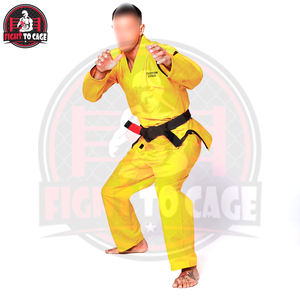 ชุดยูโดคลาสสิก สีเหลืองล้วน ระบายอากาศได้ดี ผ้าฝ้าย 100% ชุดศิลปะการต่อสู้ ยืดหยุ่นได้ ตัดเย็บด้วยระบบอัตโนมัติ ชุดแข็งแรงทนทาน - Product Image 4