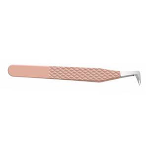Pince à épiler de précision en acier inoxydable avec pointe lisse pour l'application d'extensions de cils - Product Image 4