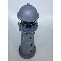 Phare en métal de style moderne, décoration nautique artisanale pour la maison, ornement de table, utilisation intérieure/extérieure, article cadeau