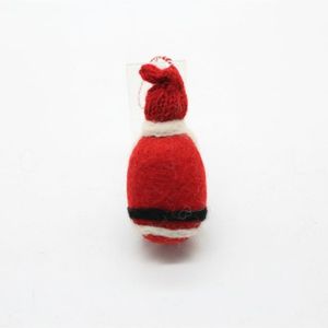 <b>Wool</b> Santa Claus Ornament Red White Knit Christmas Decoration Hanging Toy for Kids 3-6 Years Unisex - Product Image 4