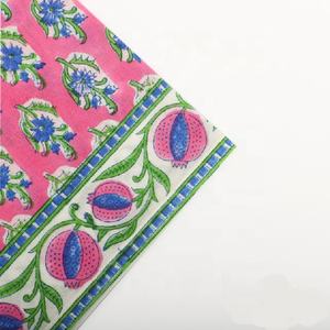 Ensemble de serviettes indiennes en coton faites à la main, écologiques, réutilisables, pour Cocktail, zéro déchet, sans papier, pour enfants - Product Image 3