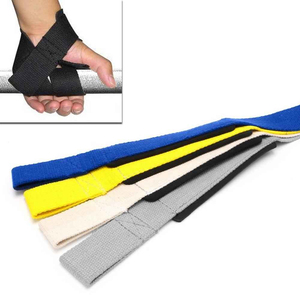 Sangle de levage réglable en coton personnalisée antidérapante pour fitness, musculation, entraînement, avec logo personnalisé, pour l'entraînement des poignets et des poids - Product Image 5