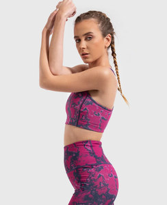 <b>Hot</b> Sale <b>Women's</b> High Waist Sports Gym <b>Yoga</b> <b>Pants</b> Seamless Polyester Stretchy Leggings Drawstring Solid Printing Nylon/Spandex - Product Image 2