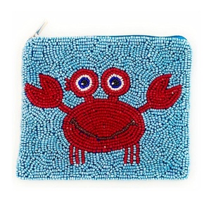 Porte-monnaie brodé de perles motif visage de chat avec fermeture éclair, mini pochette pour femme, sac de rangement pour espèces, cartes et maquillage, pochette cadeau - Product Image 5