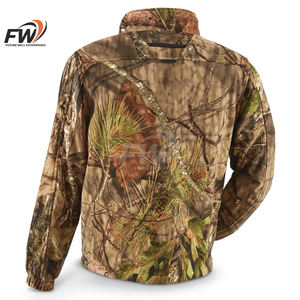 Conjunto de Chaqueta y Pantalones de Caza para Hombre, Ecológico, con Cuello Alto, Resistente al Viento, Camuflaje, con Cierre de Media Cremallera y Absorción de Humedad - Product Image 2