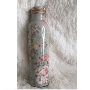 Botella de agua para utensilios de cocina, para uso doméstico y en el gimnasio, botella de cobre impresa con adhesivo esmaltado de alta calidad. - Product Image 1