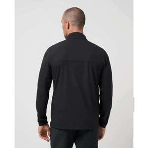 Sweat-shirt surdimensionné à col 1/4 zippé en coton 100% pour homme, avec blocs de couleur personnalisés, vente en gros OEM - Product Image 3