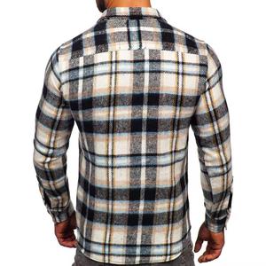 Custom Style Motorbike <b>Flannel</b> Shirt for Men High Quality Breathable Custom Printing - Product Image 2
