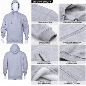 Sudadera con Capucha para Hombre 2026, Estilo Casual, Manga Larga, Ropa de Invierno, 100% Algodón Ecológico, con Bolsillo - Product Image 5