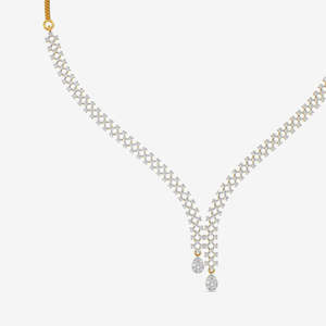 High Quality Moissanite Tennis <b>Necklace</b> V Drop Layered <b>Necklace</b> 925 Silver Gold Plated Bridal Jewelry Luxury <b>Statement</b> <b>Necklace</b> - Product Image 5