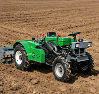 Mini Cultivadora Rotativa Multifuncional de Cuatro Ruedas