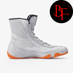 <b>Boxing</b> Forge Professional <b>Boxing</b> Shoes High Top Gray Breathable Pull Non Slip Sole Unisex Adult Protective Gear Genuine Leather - Product Image 5
