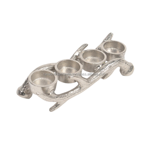 Portavelas de Aluminio Clásico Hecho a Mano, Duradero, para Decoración de Navidad, Hogar, Bodas y Fiestas - Product Image 3