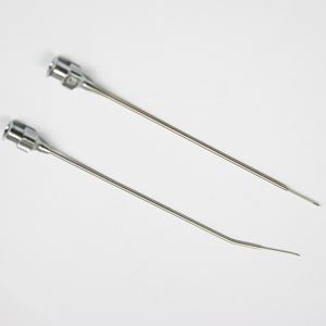 Aguja para amígdalas con punta recta y curva, instrumento quirúrgico ORL de acero inoxidable, herramienta ortopédica laringea, CE - Product Image 3