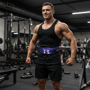 Ceinture de musculation en cuir épais Rexfit Sports pour squats lourds, soulevés de terre et entraînement de musculation - Product Image 2