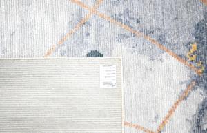 Alfombra de Área Geométrica Transicional de Lana Suave y Seda de Bambú 8X10 |   Tejido fino 6.5/25 |   Alfombra Ecológica Hecha a Mano con Acabado Sedoso | - Product Image 5