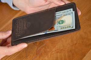 Porta Billetes de Cuero Genuino de Gran Volumen, Precio al por Mayor Económico, Funda para Billetes de Cuero Real para Distribuidores Globales LBH-0212 - Product Image 3