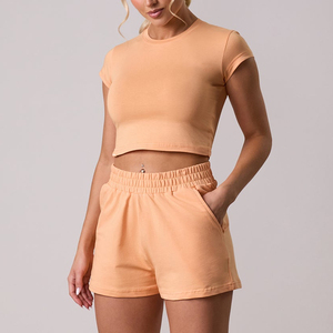 Nuevos Colores 2026 al por Mayor: Shorts Deportivos Acanalados con Volantes y Efecto Scrunch Butt para Gimnasio, Ropa Deportiva Personalizada para Mujer - Product Image 3