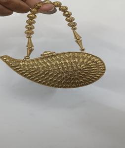 Bolso de Mano Tipo Clutch con Cuentas y Cadenas Metálicas, Estilo Vintage Indio, Hecho a Mano, para Fiestas Nocturnas, Bodas, Regalos de Cumpleaños - Product Image 6