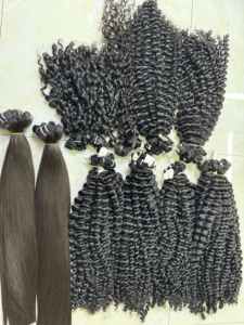 Prix de gros produit chaud cheveux bouclés birmans 100% extensions de cheveux humains doux brillants sans perte ni emmêlement - Product Image 5