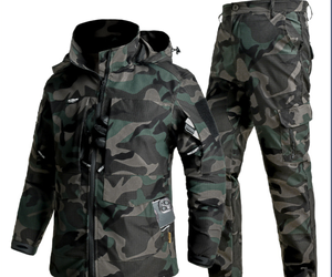 Ensemble uniforme tactique de protection de niveau D, coutures soudées, anti-déchirure, respirant, durable, avec sac respirateur, pour usage extérieur et de sécurité - Product Image 2