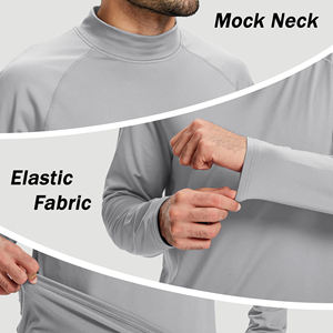 Camiseta Deportiva de Compresión para Hombre, de Primera Calidad, con Logotipo Personalizado, Tejida, para Gimnasio y Fitness, Camiseta Deportiva de Manga Larga para Hombre - Product Image 5