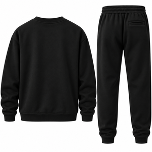 Ensemble sweat-shirt et pantalon de jogging pour homme, col rond, en molleton, tenue de sport décontractée - Product Image 6