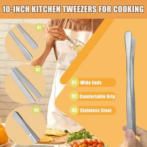 Pinzas de Manicura de Acero Inoxidable de 12 Pulgadas con Punta Inclinada, Duraderas y Largas para Uso Doméstico - Product Image 4