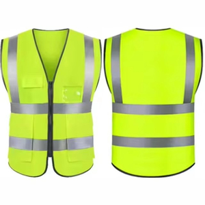 Gilet de sécurité personnalisé pour homme, style sportif, vêtement de travail OEM, vêtement d'extérieur pour l'automne, plusieurs tailles, respirant, toile polyester/coton - Product Image 2