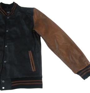 <b>Men's</b> <b>Leather</b> Varsity <b>Jacket</b> with Patches Comfortable High-Quality Cowhide <b>Leather</b> <b>Jacket</b> Emboss Custom logo <b>Man</b> Winter <b>Jacket</b> - Product Image 2