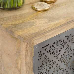 Mesita de noche de madera de mango Vandana Vista Vento - Product Image 3