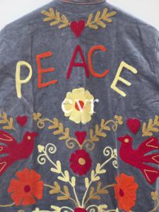 Eco-Friendly Uzbek Suzani Velvet Outerwear <b>Coat</b> Handmade Velvet Suzani Winter Boho Embroidered Women's Luxury <b>Coat</b> for Party Wea - Product Image 5