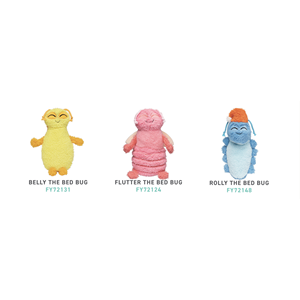 Jouet en peluche FuzzYard pour animaux de compagnie, puces roses - Product Image 2