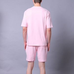 Conjunto de Camiseta y Pantalones Cortos de Algodón Transpirable de Alta Calidad para Hombre, Ropa Casual Popular con Conjunto a Juego para el Verano - Product Image 3