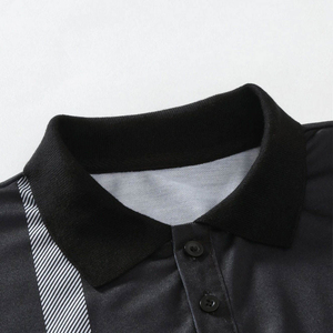 Chemises polo respirantes de couleur unie fabriquées par des professionnels, vêtements décontractés pour hommes, chemises polo à la mode, nouveau design, logo personnalisé - Product Image 5