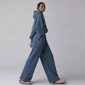 Ensemble de survêtement ample pour femme, sweat-shirt oversize et pantalon de jogging baggy, vêtements streetwear modernes, tenue décontractée confortable - Product Image 5