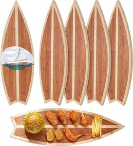 Bandeja de Madera para Servir en Forma de Barco, Bandeja para Servir Comida, Aperitivos, Sushi, Queso, Pan, Tabla Decorativa de Madera - Product Image 2