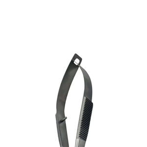 GUJJAR SURGICAL INTERNATIONAL Tijeras de corte de acero inoxidable sólido con acción de resorte, color negro plasma, punta curva afilada para cortar hilos - Product Image 6