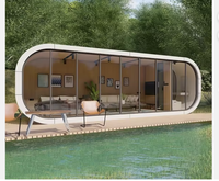 Maison Conteneur Préfabriquée en Acier de Luxe Moderne, Hôtel & Villa Modulaire Haut de Gamme en Capsule, Conception Écologique et Respirante