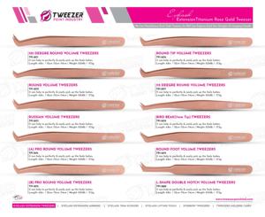 Venta al por mayor de pinzas japonesas para extensión de pestañas de acero inoxidable, fabricante OEM ODM, punta de volumen puntiaguda especializada Etiqueta Privada - Product Image 5