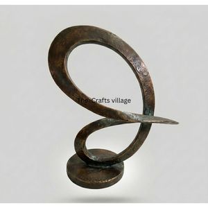 Trending Product Silver Metal Sculpture Modern Figurine Decorative Home Office <b>Table</b> Decor Elegant <b>Decoration</b> - Product Image 4