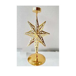 Bougeoir en aluminium en forme de branche en finition nickel bougeoir bougeoir modernisme pour décoration de mariage à la maison et à l'événement - Product Image 3