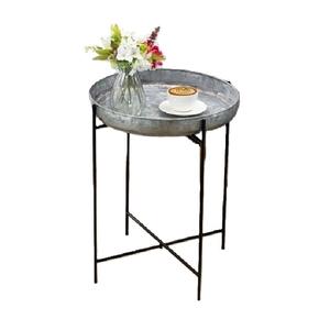 Mesa Auxiliar Industrial Metálica de Moda con Estructura con Recubrimiento en Polvo para Área de Recepción de Oficina y Estilo Profesional Elegante - Product Image 2