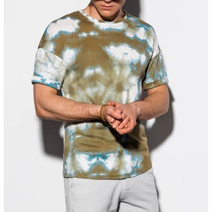 Camiseta de Manga Corta para Hombre, Tie Dye, Estampada, Ecológica, de Secado Rápido, Material de Poliéster/Algodón, Personalizable OEM, Nueva Llegada - Product Image 6